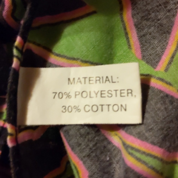 Black, Lime & Pink Large Pet Bandana - Picture 7 of 7